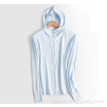 Zip Long Sleeve Shirts Sun-Proof Clothing